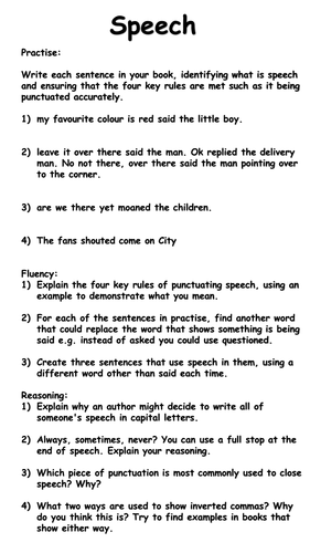 example of a speech ks2