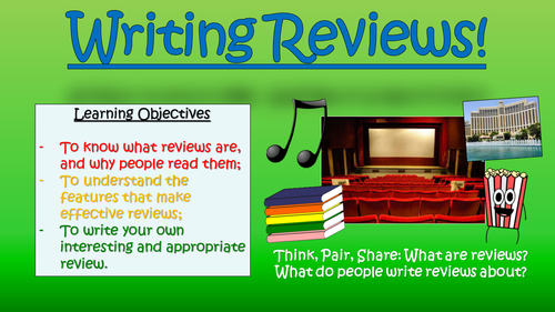 Writing Reviews!