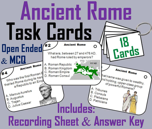 Ancient Rome Task Cards
