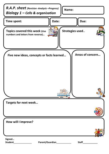 GCSE Biology revision scaffold