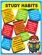 Classroom Decoration Study Habits Poster | Teaching Resources