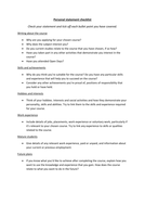 personal statement checklist ucas