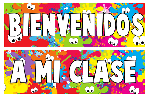 Bienvenidos Sign, Spanish Welcome Banners for Classrooms (39 x 8 In, 3 Pack)