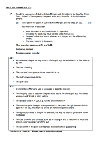 wjec a level english literature coursework examples