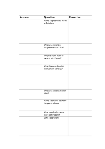 Cold War KT1 knowledge test