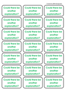 Socratic question handout and stickers | Teaching Resources