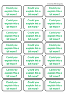 Socratic question handout and stickers | Teaching Resources