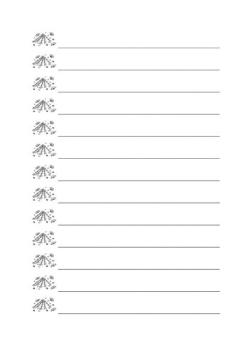 a4 decorated lined paper teaching resources