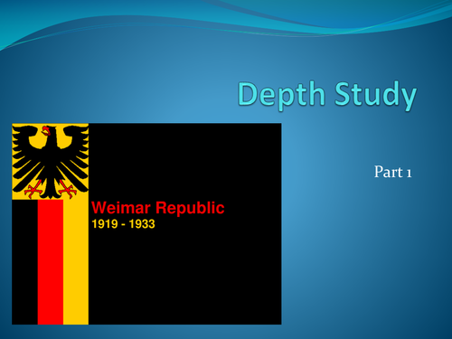 INTRODUCTION TO WEIMAR GERMANY 1918-1933 | Teaching Resources