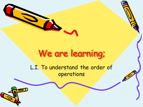 bodmas year 6 order of operations with 3 levels of