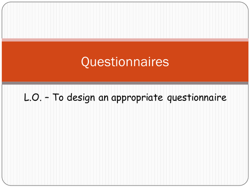 Questionnaires