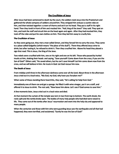 KS3/4 Lesson on Why Christians think Suffering Exists | Teaching Resources