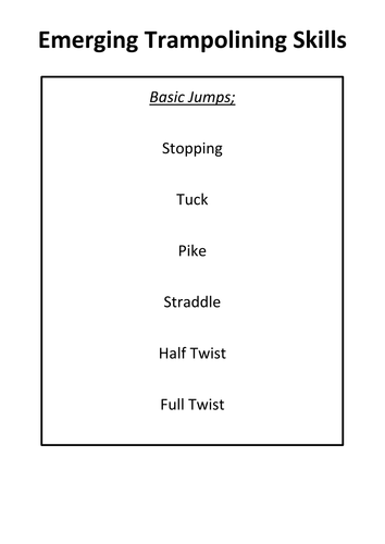 Assesssment without Level Trampolining Cards