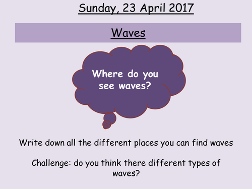 Activate 1 Physics 2.1 Waves