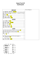 speedy maths ks2 year 6 sats warm up revision teaching resources