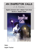 An Inspector Calls Revision Booklet | Teaching Resources