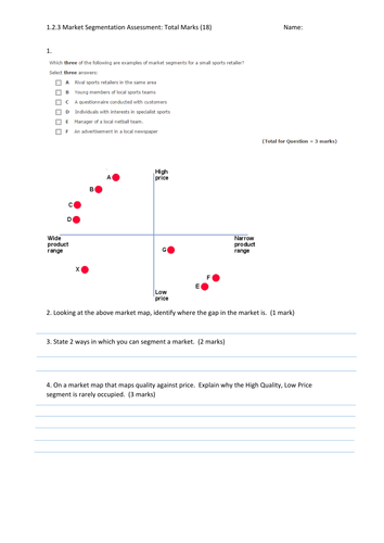 Market Segmentation 1.2.3 | Teaching Resources