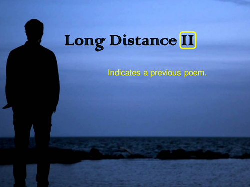 OCR GCSE J352/02 Literature Poetry (Love and Relationships) - 'Long ...