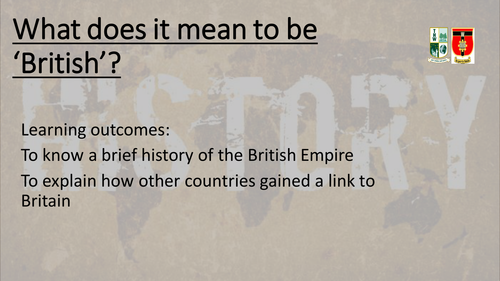 Lesson 1 - What does it mean to be British?