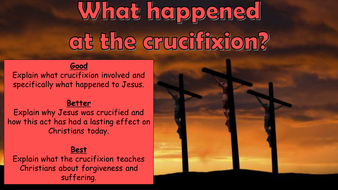 AQA A Christianity Beliefs and Teachings Lesson 5 - The Crucifixion