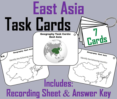 East Asia Task Cards