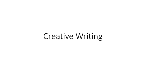 how to write a story creative writing