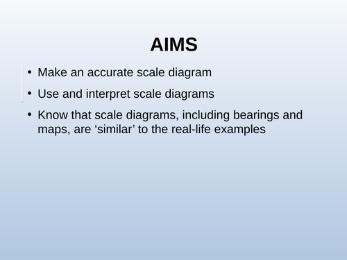 Scale Diagrams