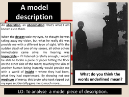 creative writing gcse model answers