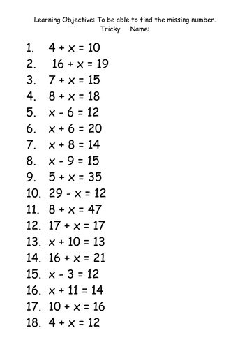 algebra problem solving year 5