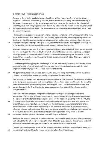 Mock Edexcel English Language GCSE Paper 1 (Imaginative writing) - War of the Worlds