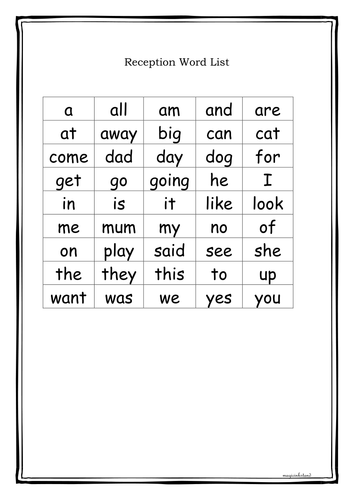 common exception word lists precision teaching high frequency
