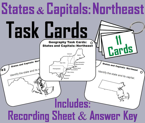 States and Capitals Unit: Northeast Region