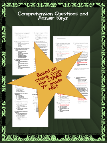 7th Grade STAAR Reading Review: Drama | Teaching Resources