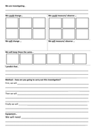 Science Fair Test Planning Sheet | Teaching Resources