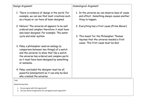 Edexcel Beliefs in Action B (GCSE 9-1) Revision lesson for Christianity: Philosophy of Religion Unit