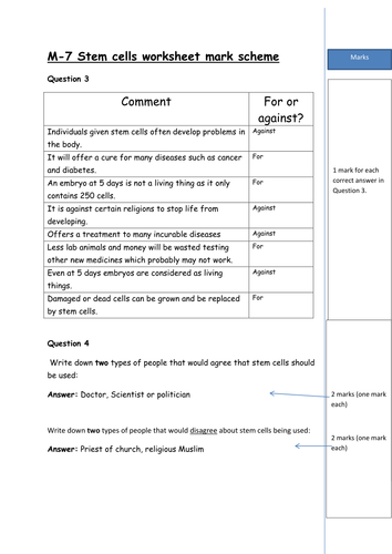 KS3 Stem Cells Lesson OUTSTANDING | Teaching Resources