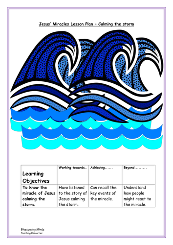 KS2 RE Plan - Jesus' Miracles - Jesus calms the storm | Teaching Resources