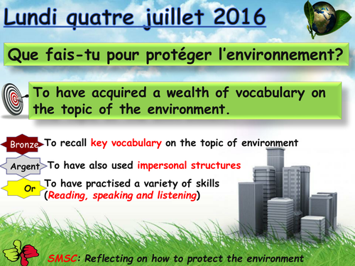 environment essay french