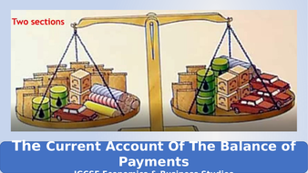 'The Current Account of The Balance of Payments' IGCSE ...