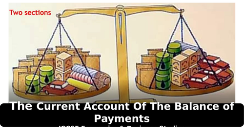 current account of balance of payments igcse