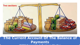 balance economics igcse current account payments studies business pptx mb resources