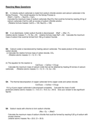 Reacting Masses and Limiting Reagent Edexcel 9-1 | Teaching Resources