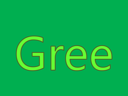 Colour Green - PPT to teach preschoolers about colours