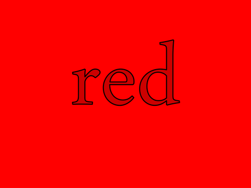 Colour RED - PPT to teach preschoolers about colours
