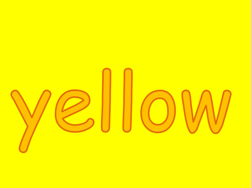 Colour YELLOW - PPT to teach children about yellow