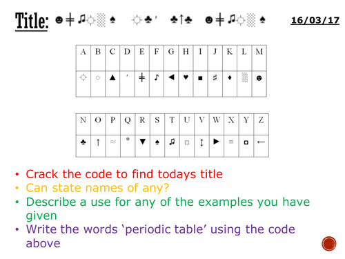 Metals and non-metals - complete lesson (KS3) | Teaching Resources