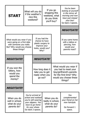 Teen ESL Conditionals - Board Game