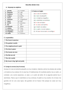 Spanish KS3 house home adjective agreement grammar practice _ mi casa