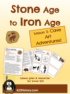 Stone Age Cave Art Lesson Plan by KS2History - Teaching Resources - Tes