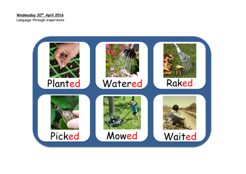 Year 1, Writing: Jasper's Beanstalk recount - Days of the week, verbs ...
